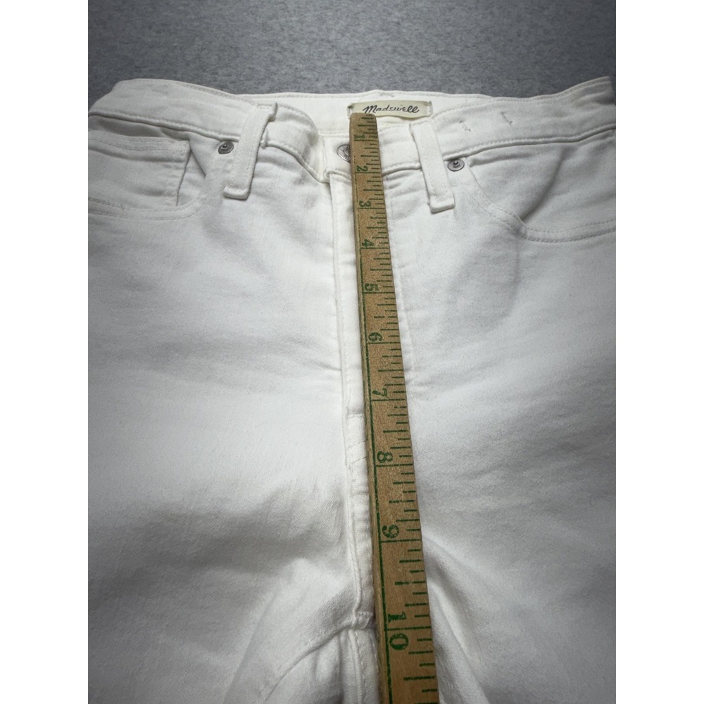 Madewell 9 Skinny Jeans Womens‎ 27x27 White Mid Rise Slim Stretch Denim H5769 - Picture 9 of 15